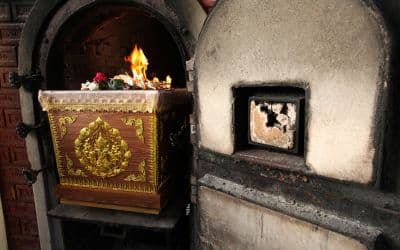 cremazione nel rito buddista della morte